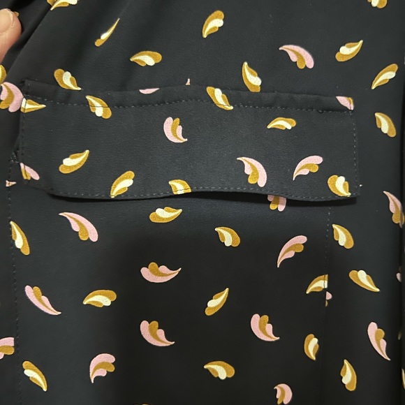 Ann Taylor Navy Blouse - Picture 3 of 4